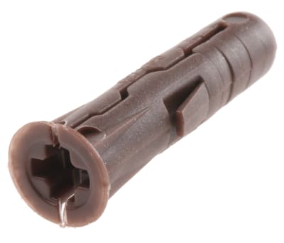 Product image for UNIVERSAL WALL PLUG BROWN 7 X 30MM