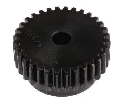 Product image for Gear, spur, steel, 1.5 module, 32 teeth