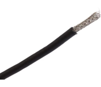 Product image for Cable Coax RG179 PE PVC black 50m