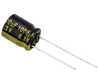 Product image for Al Electrolytic Cap 105C 6.3V 1000uF