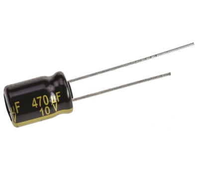 Product image for AL ELECTROLYTIC CAP 105 DEGC 10V 470UF