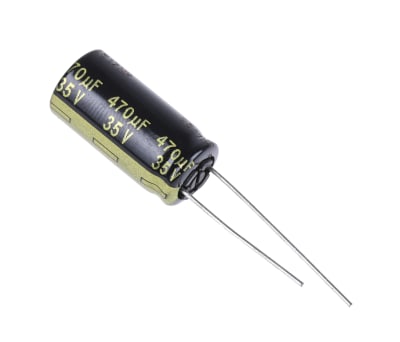 Product image for Al Electrolytic Cap 105C 35V 470uF