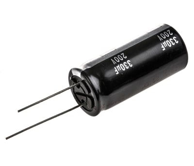 Product image for Al electrolytic cap ED type A,330uF 200V