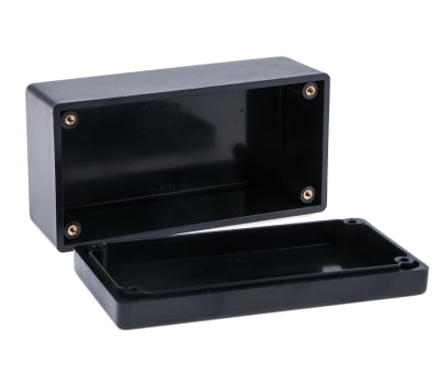 Product image for Blk flame retardant ABS box,131x66x55mm