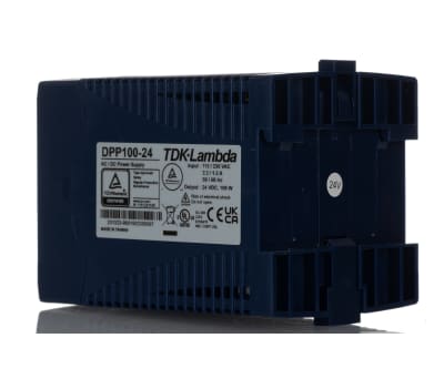 Product image for Power supply,DIN rail,24Vdc,4.2A,100W