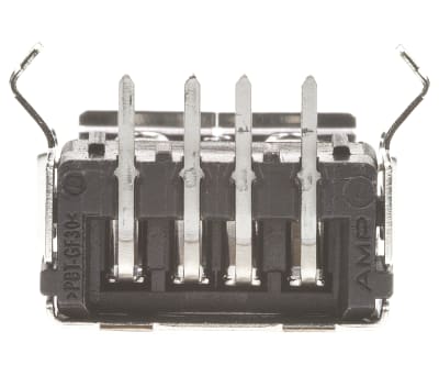 Product image for USB TYPE A R/A THRU-HOLE SOCKET