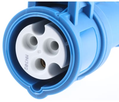 Product image for SOCKET,230V,16A,2P+E,BLUE
