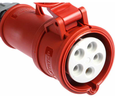 Product image for SOCKET,STARTOP,400V,32A,3PN+E,RED