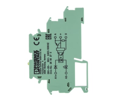 Product image for DIN rail optocoupler, 5Vdc in, 100kHz