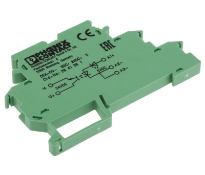 Product image for DIN rail optocoupler, 5Vdc in/24Vdc out