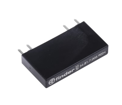 Product image for Finder 6 A SPNO Solid State Relay, DC, PCB Mount, 24 V dc Maximum Load