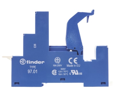 Product image for DIN Rail/Surface mount socket,16A, SPCO