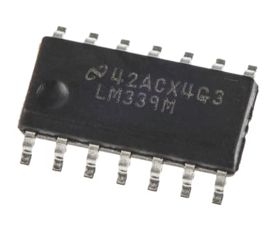 Product image for QUAD COMPARATOR,LM339M SO14 1.3USEC