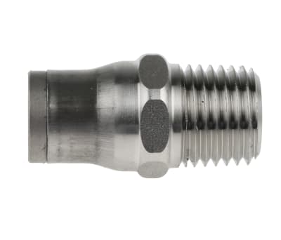 Product image for S/steel push-in fitting 8mm 1/4NPT