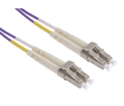 Product image for LC-LC patchlead OM3 Duplex Purple 1m