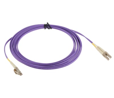 Product image for LC-LC patchlead OM3 Duplex Purple 5m