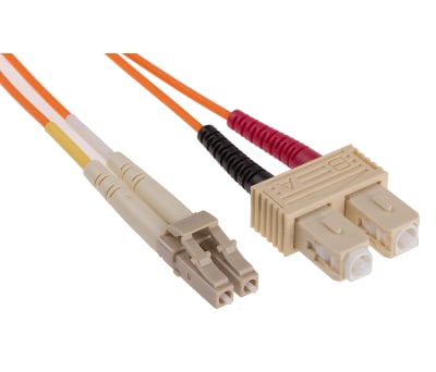 Product image for LC-SC patchlead OM1 Duplex Orange 3m