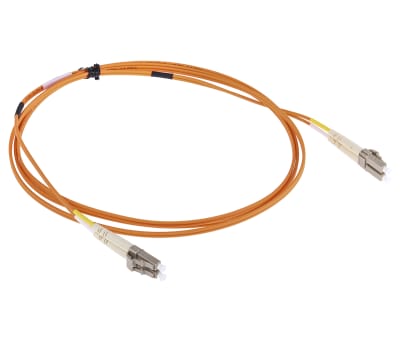 Product image for LC-LC patchlead OM1 Duplex Orange 2m