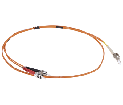 Product image for LC-ST patchlead OM1 Duplex Orange 1m