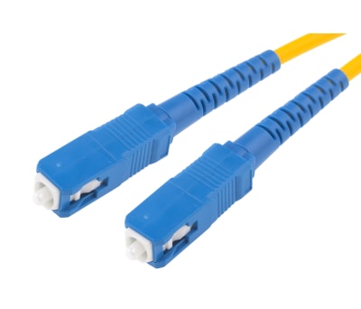 Product image for SC-ST 09/125 simplex Yellow 3m patchcord