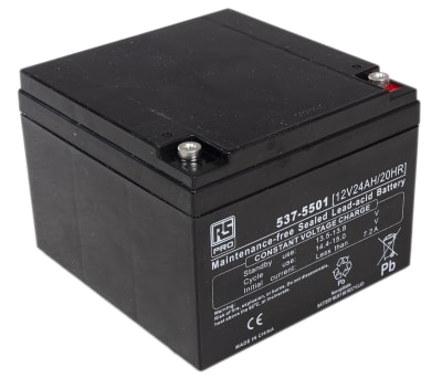 Product image for RS Sealed lead-acid battery,12V 24Ah