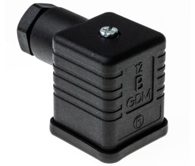 Product image for GDM 3P+E BLACK HOUSED SOCKET M16