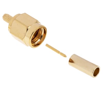 Product image for crimp SMA straight plug-RG174 B cable