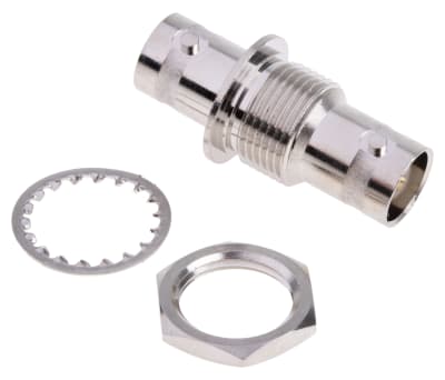 Product image for STD THROUGH HOLE BULKHEAD SOCKET,50OHM