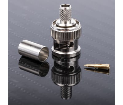 Product image for Crimp BNC straight plug-RG59 cable,75ohm