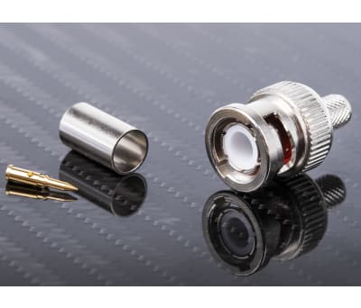 Product image for CRIMP BNC STRAIGHT PLUG-RG59 CABLE,75OHM