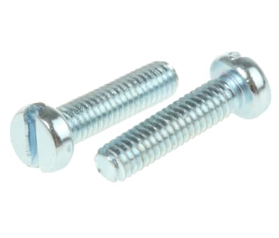 Product image for Slotted cheesehead steel screw M2.5x10mm