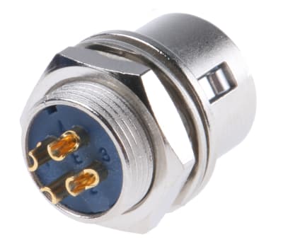 Product image for Hirose, HR10 Panel Mount Miniature Connector Socket, 4 Way, 2A