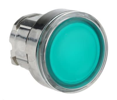 Product image for 22mm illuminated push button head green