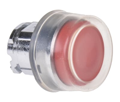 Product image for RED PUSH BUTTON HEAD SPRING RETURN