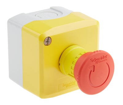 Product image for Schneider Electric Surface Mount Emergency Button - Twist to Reset, NO/NC, Mushroom Head