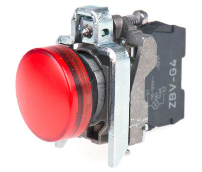 Product image for Pilot Light Red LED 110V Plain Lens