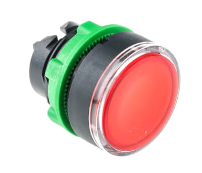 Product image for Push button Illuminated Red LED 24V