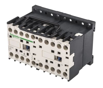 Product image for 3 pole Rev contactor,4kW,9A,24Vdc,1NC