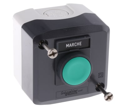 Product image for Enclosed Push button, Green "Marche"