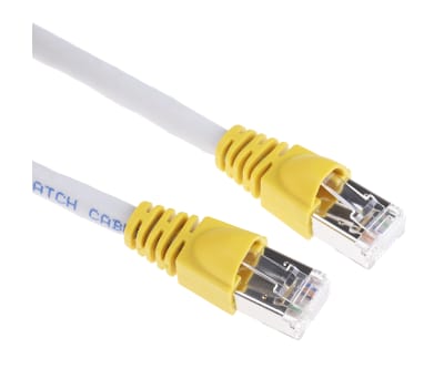 Product image for Telegartner Shielded Cat 6A Crossover Patch Cable 3m, Grey, Male RJ45/Male RJ45