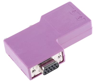 Product image for CANopen subD 9pin female connector 90deg