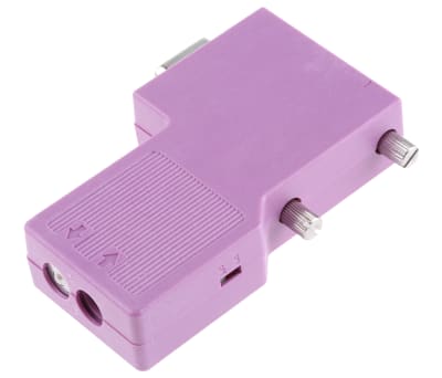 Product image for CANopen subD 9pin female connector 90deg