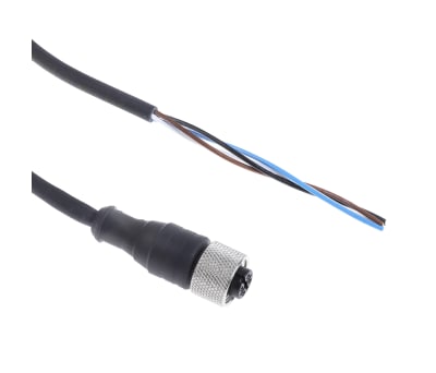 Product image for Prewired Connector M12 4Pin Straight 5m