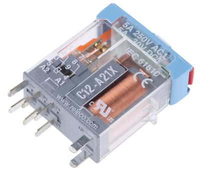 Product image for DPCO TWIN CONTACT RELAY 5A 230AC
