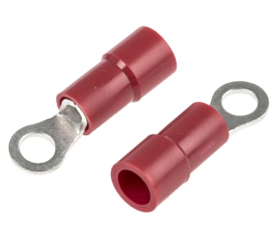 Product image for Red M3 ring terminal,0.5-1.5sq.mm wire