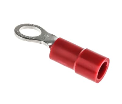 Product image for Red M4 ring terminal,0.5-1.5sq.mm wire