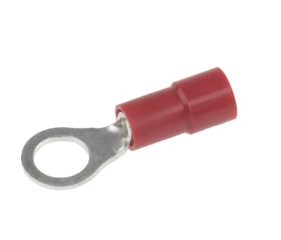 Product image for Red M5 ring terminal,0.5-1.5sq.mm wire