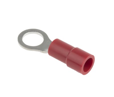 Product image for Red M5 ring terminal,0.5-1.5sq.mm wire