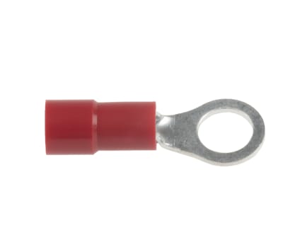 Product image for Red M5 ring terminal,0.5-1.5sq.mm wire