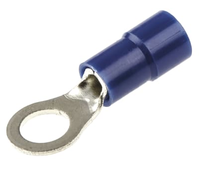 Product image for Blue M5 ring terminal,1.5-2.5sq.mm wire